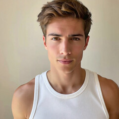 Naklejka premium portrait of a handsome young man