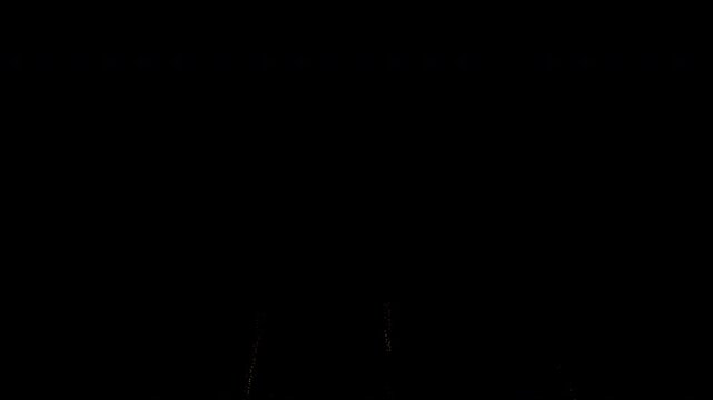 Single explosions of fireworks of different shapes on an isolated transparent background