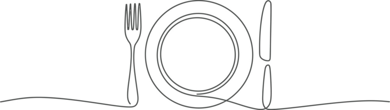 plate dinner setting with crossed fork and knife on tablecloth featuring table, utensils, silverware with dining and