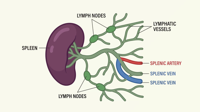 Human Spleen Anatomy Lymphatic System
