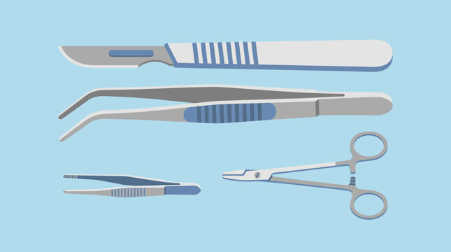 Scalpel And Tweezers Surgical Set