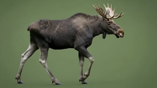 Majestic moose standing gracefully in a natural setting