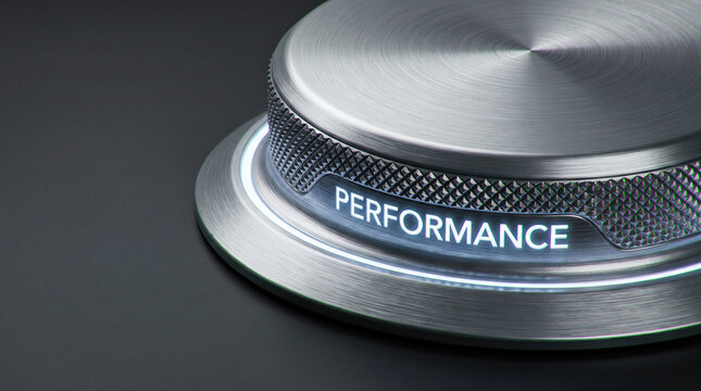metallic performance control knob macro brushed metal rotary dial glowing digital screen interface automotive computer system adjustment level premium hardware background