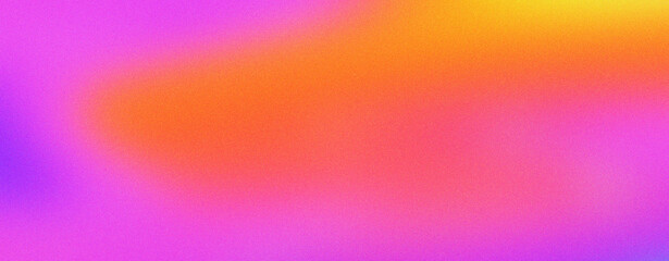 Fototapeta premium Vibrant gradient background with neon pink and orange hues, abstract colorful blur texture for modern digital design. Soft ethereal light effect on a bright multicolored artistic backdrop.