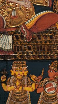 Close-up View On Part Of Shiva Urdhva Tandava Is One Of Form Tandava, Where