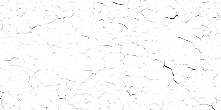 Cracked surface texture with grunge effect on white background for design and decoration