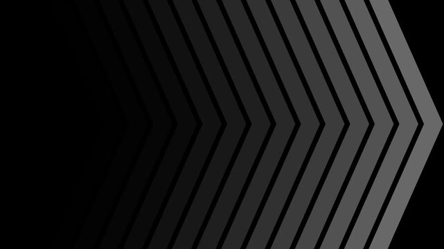 White color Right-directional arrow loop animation. Animated arrows for the overlay video layer. arrow icon concept animation 4k video .