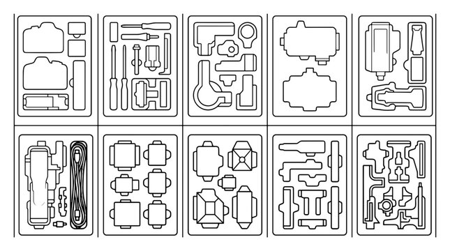 Unassembled plastic model kit parts on sprues for hobby enthusiasts