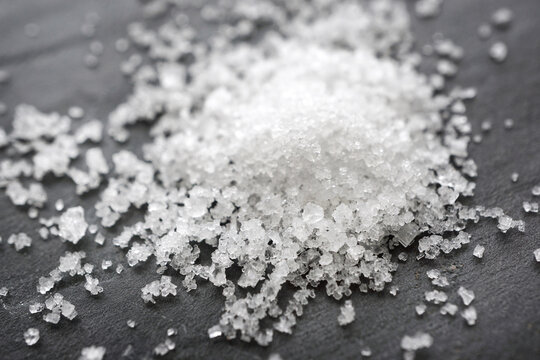 Fleur de Sel, Salt crystals, close-up