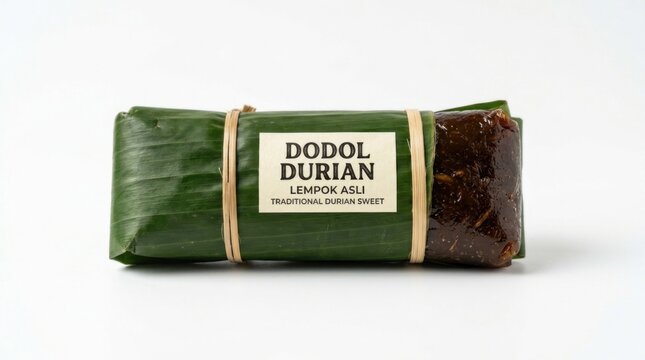 Dodol Durian Traditional Southeast Asian Dessert.