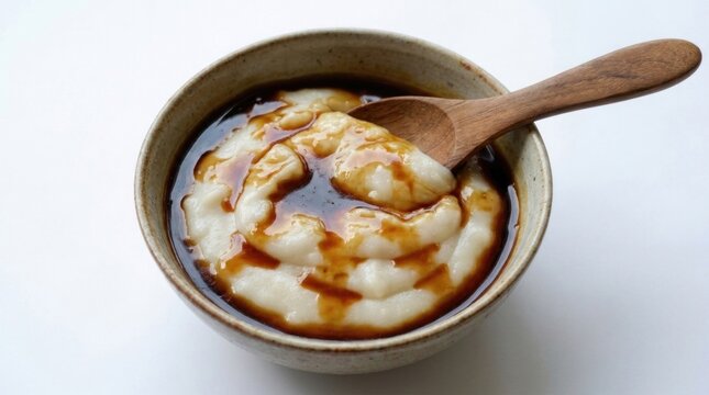 Delicious bowl of shrimp soup.