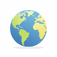 Fototapeta premium Stylized Globe Illustration