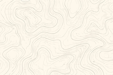 Fototapeta premium Minimalist topographic map pattern with elegant contour lines and grid design for abstract geographic terrain background, architectural landscape planning, or modern vector artistic textures.