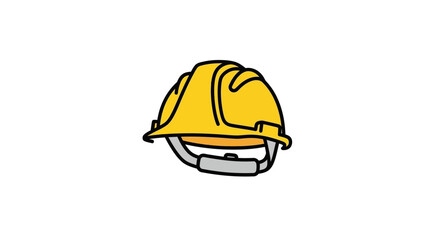 Fototapeta premium Yellow Hard Hat Safety Helmet.