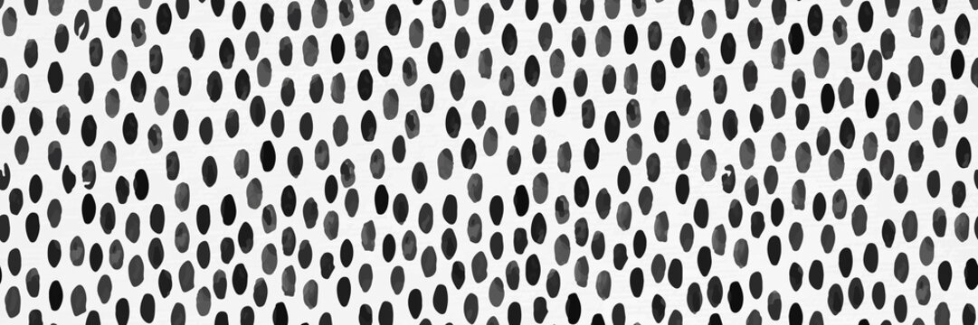 Abstract black oval dot pattern on white background