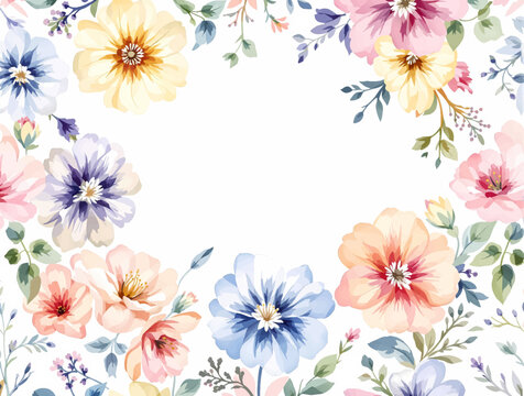 Gentle Botanical Watercolor Design with Light and Airy Feeling