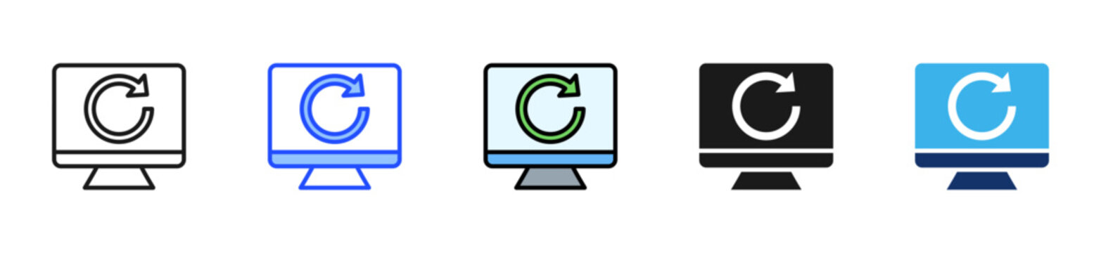 Reload Page Icon Collection With Multiple Styles