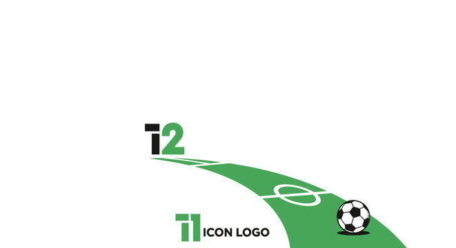 Soccer ball on green field with t12 logo.