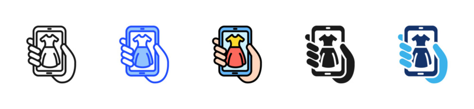Fashion App Icon Collection With Multiple Styles