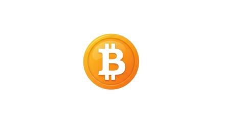 Fototapeta premium Golden cryptocurrency coin with currency symbol icon