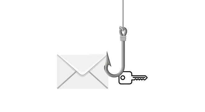 Hook with key and envelope attached.