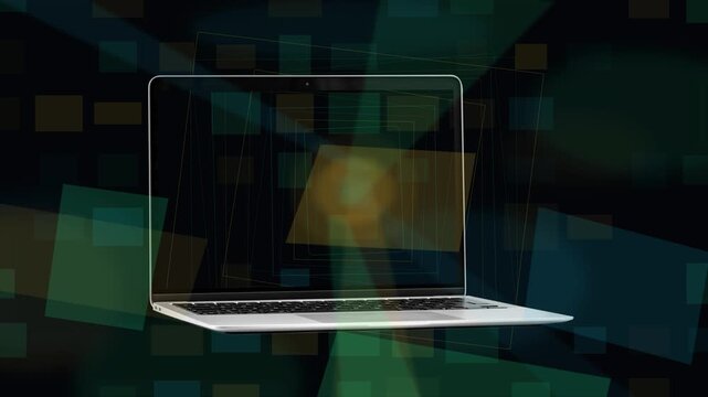 Enterprise Command Center Laptop 4K Business Technology Mockup