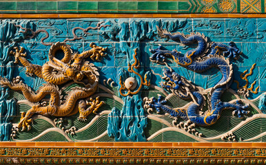 Obraz premium chinese dragon sculpture