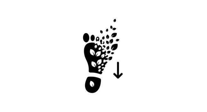 Foot Disintegrating Into Particles Downward.