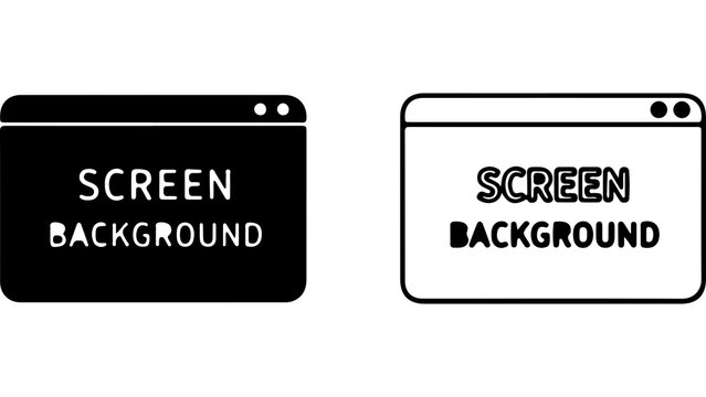 Minimalist Browser Window Icons Set