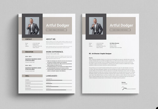 Resume Layout Design Template