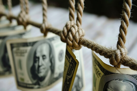 close up of dollars ,financial concept.