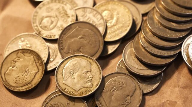 Collecting old coins from local estate sale. USSR.