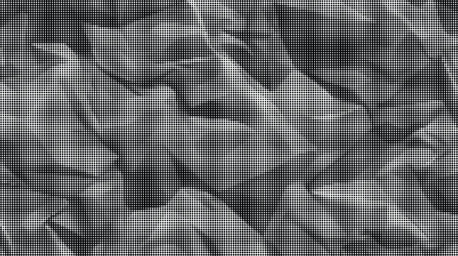 A close-up view of crumpled gray paper with sharp folds and creases.