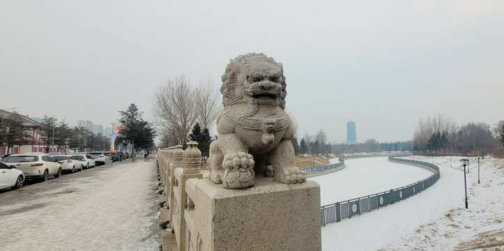 Chinese lion sculpture