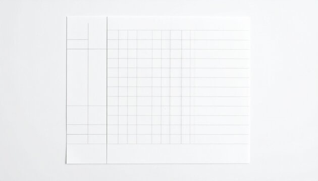 Blank notebook paper with margins