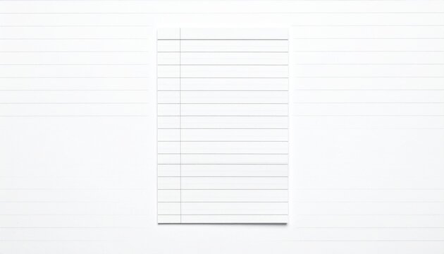 Blank notebook paper with margins