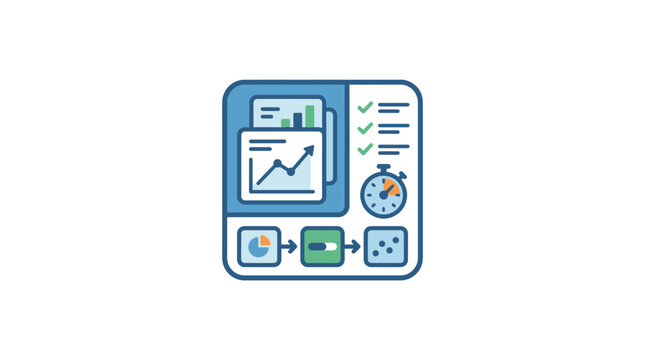Business process management system icons.
