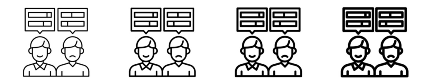 Team Conflict  Icon Set Different Style Collection