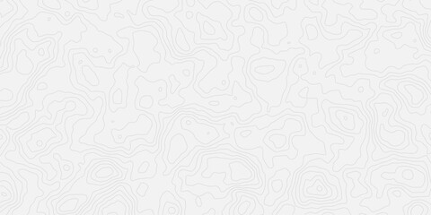 Minimal Topographic Contour Map Background With Seamless Line Pattern for Design and Mapping. © FARIDA