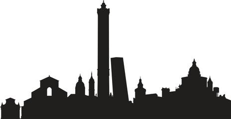BOLOGNA city skyline prepared in vector © Evren Mörel