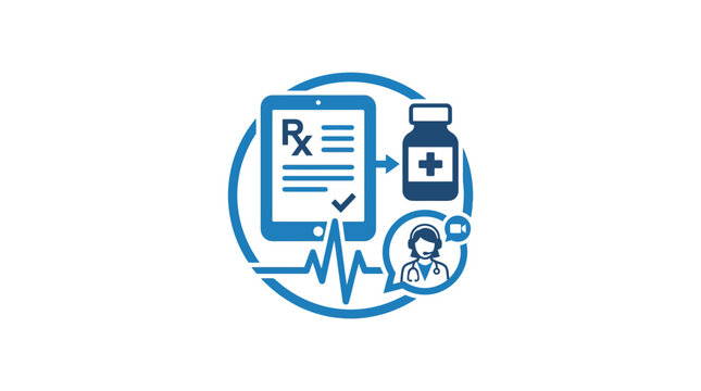 Medical Prescription Health Care Symbol.