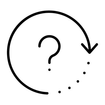 Question mark icon vector. FAQ illustration sign. Question symbol. Unknown logo.