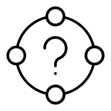 Question mark icon vector. FAQ illustration sign. Question symbol. Unknown logo.