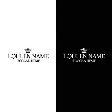 Black and white logo design template.