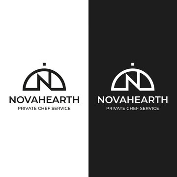 Novahearth Private Chef Service Logo Design.