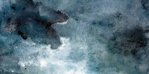 Bear Standing in Dark Ocean Water Under Stormy Sky © Jubayer