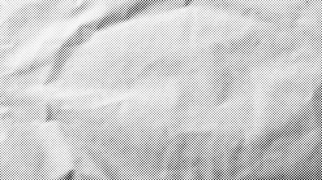 Distressed black and white halftone grunge texture with rough stone like appearance and flickering light effects, 4k video