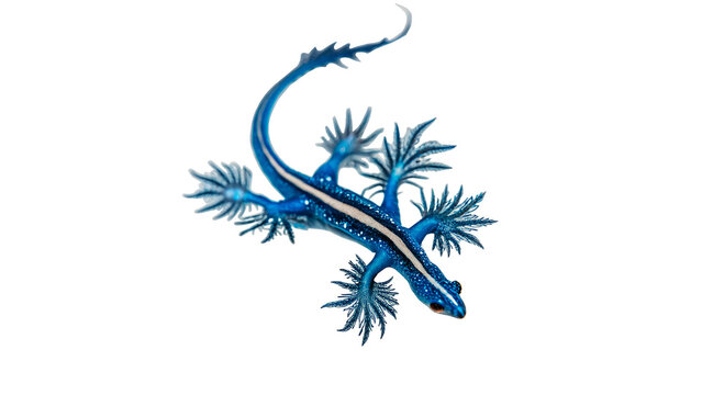 Single fresh raw blue lobster or gourmet crayfish for seafood restaurant culinary ingredient on transparent background