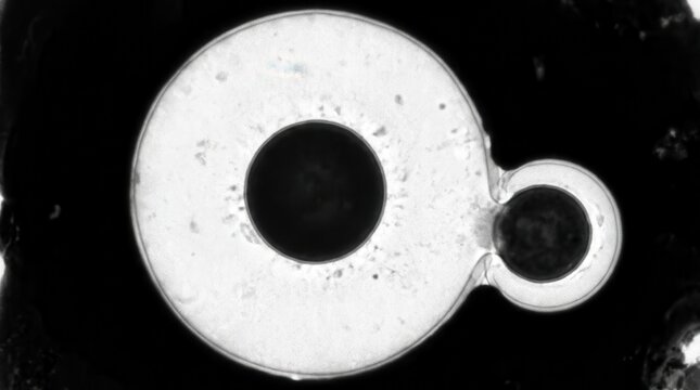 Cryptococcus neoformans Titan Cell Capsule, India Ink Microscopy