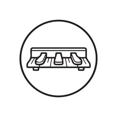 Fototapeta premium Piano pedal icon